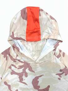 [Spring/Summer] Fishing Shirts Men Long Sleeve Mask Hooded Quick-Dry Fishing Clothes - Burnt Orange - View 3