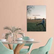 Framed Hip-Hop Spirit 4-Piece Canvas Art Set – Bryan Music Album Cover Posters, Modern Teen Room Decor, , Indoor Wall Accent