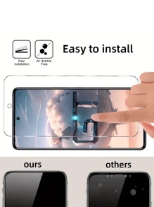 4pcs HD Clear Tempered Glass Phone Screen Protector For Infinix Full Coverage Easy To Install HD Clear, Bubble Free, Anti-Scratch And Shatterproof Tempered Glass Screen Protector Ultra HD Gift For Birthday/Easter/President's Day/Christmas/Family/Friends/Boys/Girlfriend
