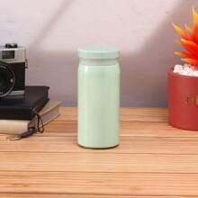 1pc 304 Stainless Steel Double-Walled Vacuum Insulated Portable Cup, Minimalist Compact Mug For Outdoor, Pocket-Sized, Student Gift, 200ml/300ml Back To School
