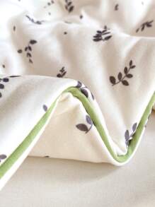1 pièce Couette d'été légère, parure de lit à motif feuille pour la maison, la chambre climatisée, la chambre à coucher, la chambre d'amis, l'hôtel, le dortoir. Couette lavable en machine seulement, pas de housse de coussin