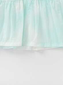 Balabala Girls' Lightweight Hooded Jacket, Fresh Summer Layer - White Green Tone - View 6