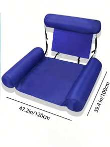 PVC Summer Inflatable Foldable Floating Row, Swimming Pool Water Hammock, Beach Water Sports Lounger Chair, Beach Pool Supplies,New Design Foldable Inflatable Water Floating Bed With Backrest - Multicolor - View 8