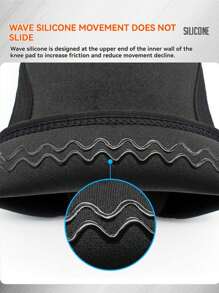 AOLIKES 1 Pair 7mm Neoprene Compression Knee Sleeves, Non-Slip Silicone Knee Support For Weightlifting, Squats, Fitness, Strength Training Gym Accessories Knee Support Sports Knee Pads Gym Knee Pads - Multicolor - View 6