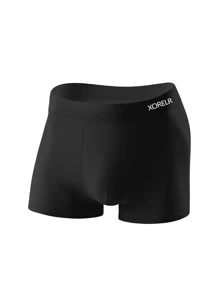 4pcs Men's Solid Color Comfortable Simple Style Briefs Underwear