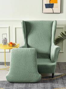 2pcs/Set Waterproof Large Leaf & Tiger Pattern Chair Cover, Elastic Non-Slip Furniture Protector Slipcover, Suitable For Bedroom And Living Room - Multicolor - View 5