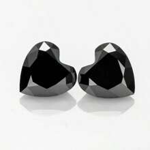 2pcs Wholesale Moissanite Heart Cut VVS1 Clarity D Color Black, Champagne, Green, Sea Blue Diamonds For Jewelry Setting