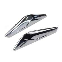 Front Fen-Der Side Panel Finisher Trim Chrome Left & Right For BMW 51117338569 - Silver - View 4