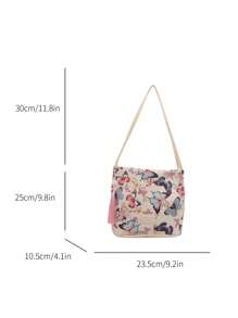 Túi đeo chéo vải canvas cổ điển, Túi đeo vai đơn giản cổ điển, Túi xách thường ngày & Ví tote cho nữ, Ba lô cho học sinh trở lại trường - Nhiều màu - Xem 10