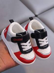 1 双全新幼儿女孩（1-4 岁）室内/户外可爱防滑软底轻便步行鞋，厚底，防水 PU 皮革，钩环设计，方便穿着，适合所有季节 - 紅色 - 查看 6
