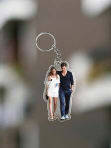 Personalized Photo Keychain, Customized Acrylic Pendant, Dog Keychain, Pet Photo Keychain, Logo Printed Keychain, Family Portrait Keychain, Gift For Dog Mom - Multicolor - View 10