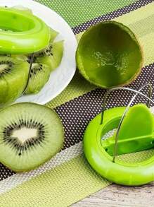 1pc Easy-To-Use Kiwi Fruit Slicer - Manual Cutter & Peeler With ABS Material, Non-Electric Kitchen Gadget For Perfect Kiwi Prep, Food-Safe, Ideal For Outdoor Cooking