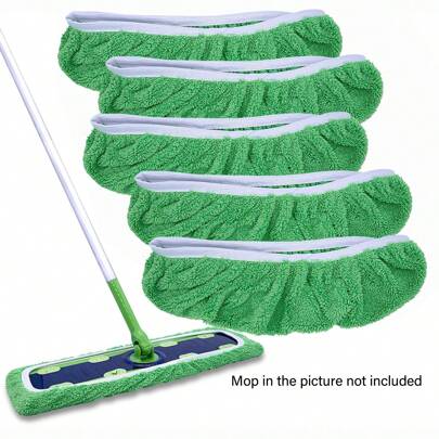 3/5/8 piezas (Mopa no incluida) Almohadillas de mopa de microfibra reutilizables, compatibles con mopa XL, adecuadas para cocina, sala de estar, dormitorio, uso seco y húmedo, paños de repuesto para pisos de madera dura, azulejos, herramientas de limpieza del hogar