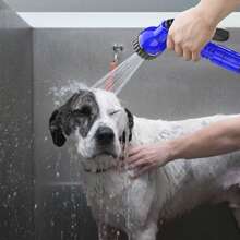 Vandise 100FT Garden Hose Pipe Outdoor Lightweight, Expandable 3 Times Flexible Expanding Magic Hose With 3/4", 1/2" Fittings, Lightweight Garden Hose With 7 Function Spray Nozzle, 3-Layer Latex Core, Green Hose Pipe 100 FT Garden Hose Anti-Leakage Expanding Hose Pipes For Garden, Dog Expanding Hose Flexible Hose Pipe Green Flexible Magic Lightweight Watering Hose Pipe, Garden Hose Heavy Duty 100FT Expandable Garden Hose Retractable Expandable Water Hose Brass Alloy Connector, Kink Free (Green, Blue, Black) - Blue - View 5