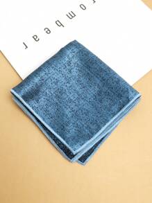 1pc Men's Solid Color Pocket Square Handkerchief, Suitable For Suits And Business Attire