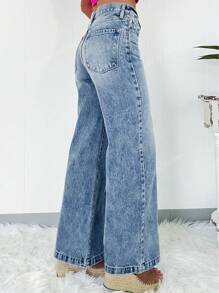 Blugi casual, drepte, la modă, la modă