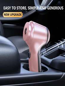 Pink Car Vacuum Cleaner, Super Suction, Super Power, Wet & Dry Cleaning, Desktop Hygiene, Pet Hair, Kitchen Powder, Portable, Mini Handheld