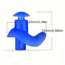 5 Pairs Of Silicone Earplugs For Swimming, Bathing And Water Sports, Reusable And Comfortable, 1 Pair Of Each Color - Multicolor - View 7