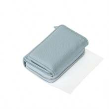 New Women Mini Wallet Card Holder 2-In-1 Purse Modern Minimalist Coin Pouch With Multi Card Slots For Women Wallet Purse Wallet Small Wallet - Blue - View 3