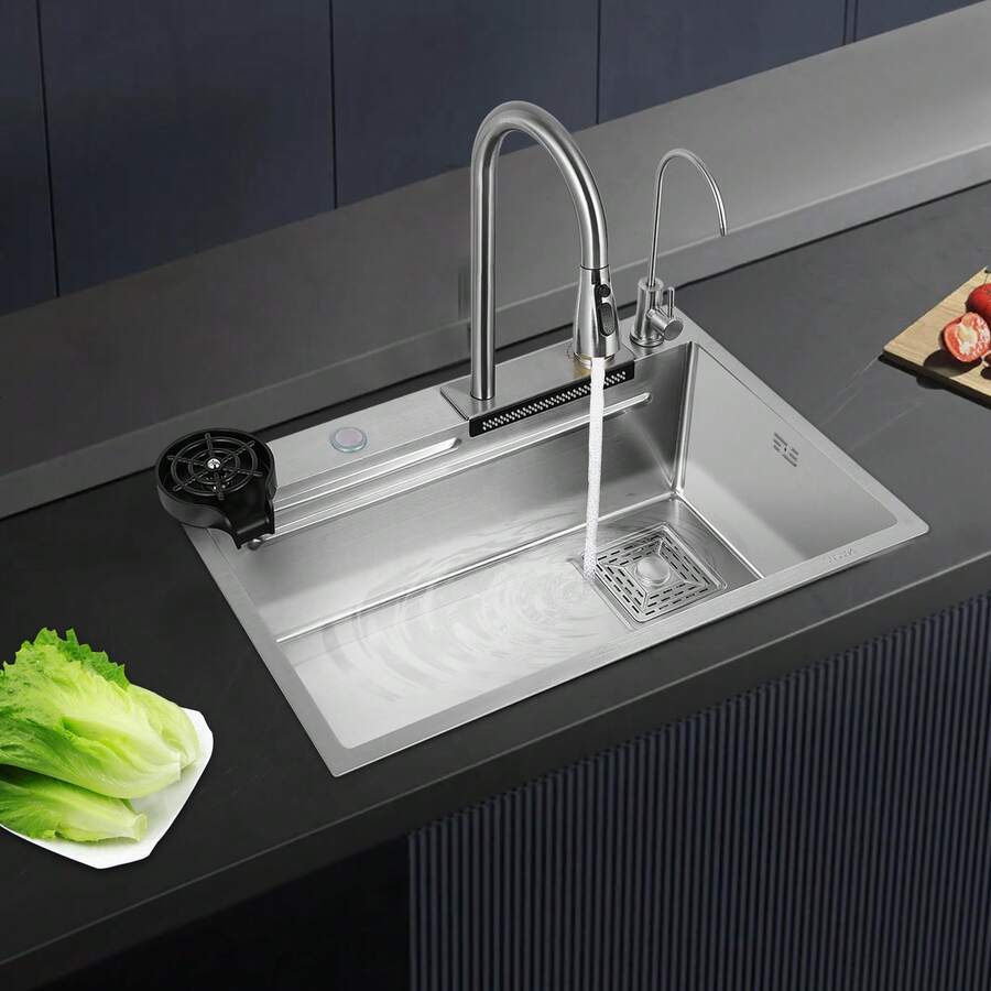 YUNRUX Kitchen Sinks - Silver - View 1