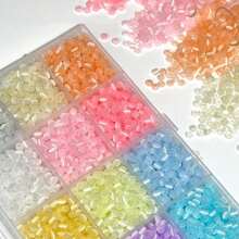 10g~120pcs/Pack Cat Eye Glass Seed Beads For DIY Jewelry, Necklace Personalized Crafting - 4mm Cat's Eye - View 3