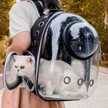 Airline-Approved Pet Carrier Backpack For Small Dogs & Cats Up To 12 Lbs - PC Acrylic Transparent Design, Ventilated Temperature-Resistant - TSA Compliant Travel Hiking Camping Vet Visits - Lightweight Portable Pet Carrier With Adjustable Straps & Safety Lock, Escape-Proof Hands-Free Pet Backpack Carrier For Airplane Car Carriers, Ideal Pet Travel Accessories Gift For Dog Cat Owners By IISVGE