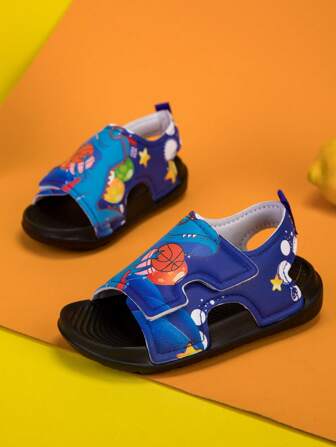 男童休闲舒适软底户外沙滩凉鞋，夏季