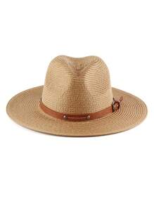 Nouvelle casquette à visière, chapeau plat de style rétro français pour homme, protection solaire pour les voyages à la plage d'été, grand bord de couleur unie, chapeau en polyester bohème coupe-vent avec protection UV, printemps/été