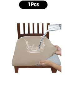Solid Color High Elastic Chair Seat Cover, Waterproof Dustproof Wear-Resistant, Suitable For Dining Chairs, Office And Home Decor, Washable Dust-Proof Protective Cover, Suitable For Dining Room, Hotel, Home Bench Use, Universal Milk Silk Chair Seat Cover, Dining Chair Cover, Dining Table Chair Cover, Dining Chair Cover Set, 1, 4 Or 6 Pieces - Multicolor - View 23