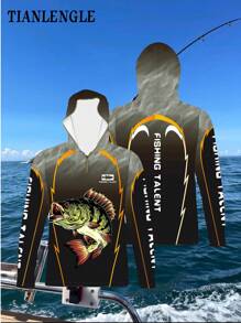 TIANLENGLE Fishing Shirts Long Sleeve Boyfriend Style Men Outdoor Summer Jersey