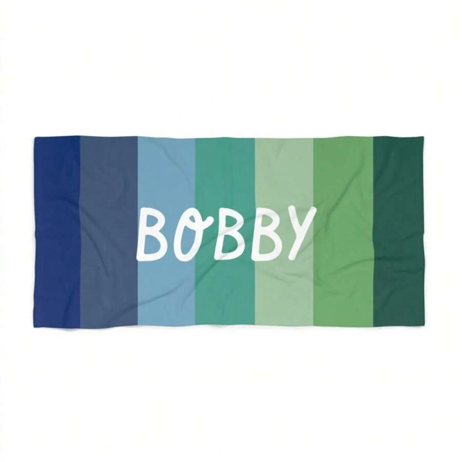 Personalized Beach Towel, Personalized Name Beach Towel, Vacation Gift, Bath Towels For Travel, Swim, Pool, Gym Sports 31X71inchSummer,Holiday Bathroom Decor Beach Essentials - 1 - View 1