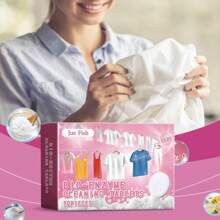 酶洗衣片，用于去除泛黄、咖啡渍和茶渍，泡腾片