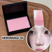 HERORANGE轻盈哑光腮红 质地细腻 自然柔和 低饱和度 哑光修容腮红 提亮 防水 防汗 情人节 音乐节 必备礼物 - 彩色 - 查看 13