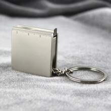 1 Meter/39 Inch Metal Tape Measure With Keychain, Festival Small Gift