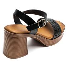 Summer Fashionable Versatile Minimalist High Heel Sandals - Black - View 5