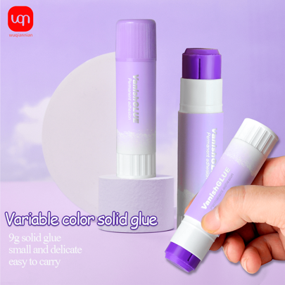 WUQIANNIAN WQN 2/4/8/12pcs Highly Attractively Gradient Lilac Solid Glue Stick Traceless Gel Smooth Glue Smooth Glue 9g 15g 21g High Viscosity Instant Coating And Sticky Office Goods Back To School Season