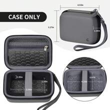 ALKOO Digital Camera Case Compatible With Yifecial/For EROOLU/For VAHOIALD/For Kaisoon/For Pixpro/For Canon PowerShot ELPH 180 190/ For DSCW800 DSCW830 Digital Cameras For Travel - Case Only - Dark Grey - View 3