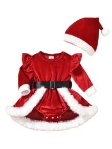 Newborn Baby Bodysuits - Red - View 1