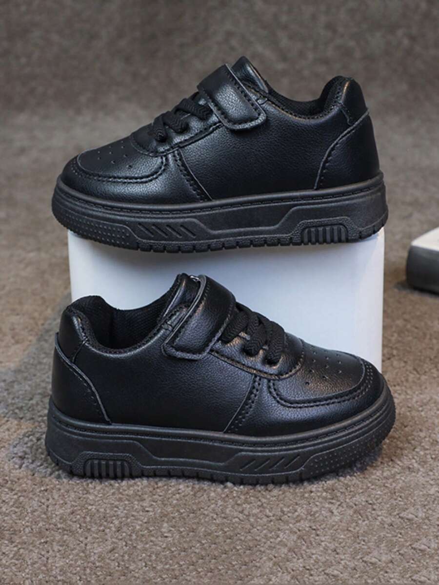 1 Pair Infant/Toddler Outdoor Versatile, New Style, Soft-Sole, All Season, Suitable For Sports, Play, And Daily School Wear, Fashionable Casual Thick-Sole Sneakers