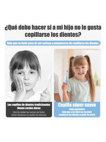 Cepillo Electrico Niño Dental Recargable+8cabezales Gratis - Azul - Ver 7