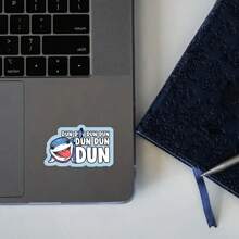 Jeff The Land Shark Sticker, Rivals, Cute Shark Sticker, Vinyl Sticker, Sticker, Gaming Sticker, Shark Lover Gift - Multicolor - View 4