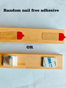 1pc Happy Ever Day Solid Wood Keyframe, Green Plants; Cute Little Cat; Cute Puppy Style, Suitable For Home Decoration, Small Object Placement, Hat Hanging, Scarf Placement, Suitable As A Gift