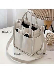 Personalizowana, spersonalizowana torba na ramię z imieniem, personalizowana torba z wieloma kieszeniami, torba na ramię, modna i uniwersalna torebka, to najlepszy prezent dla kobiet, matek, nauczycielek, przyjaciółek, druhen i uczennic. To wyjątkowy, spersonalizowany prezent.