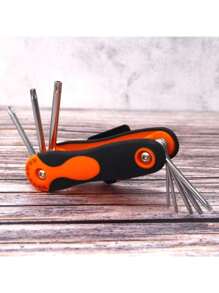 Set Of 8 Torx Keys Pocket Screwdrivers Knife Case - Black - View 4