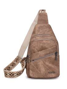 软皮奢华钱包和手提包女士包包设计师女士单肩斜挎包 2025 年 - 棕色 - 查看 4