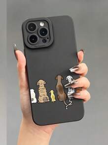 DogSoft Phone Case With Angel Eye & Puppy Pattern Design, 360 Degree Full Protection, With UV Printing And Matte Finish, Compatible With Samsung & Compatible With IPhone 11, 12, 13, 14, 15, 16 Pro Max, XR, X/XS, 7, 8 Plus Smartphones - Multicolor - View 6