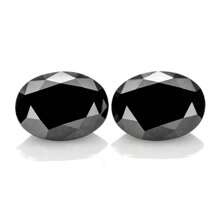 2pcs Shiny Wholesale Moissanite Egg Oval VVS1 Clarity D Color Black, Champagne, Green, Aqua Blue For Jewelry Making, Diamond Gemstone