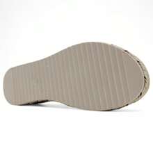 Women's Beige Textile Exterior Platform Sandals By RBCOLLECTION