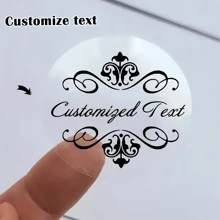 35pcs Personalized Transparent Stickers - Custom Design - Perfect For Wedding, Birthday, Holiday Party & Handmade Gifts - For Party Planners & Crafters - Ideal Gift For Friends & Family