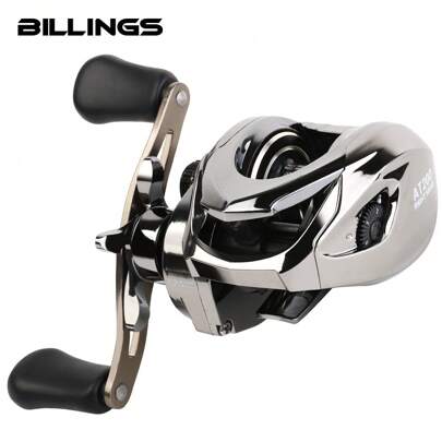 BILLINGS Baitcasting Fishing Reel With Magnetic Brake System,7.2:1 High-Speed Gear Ratio,High Strength Metal Spool,LightWeight ,Suitable For Freshwater And Saltwater